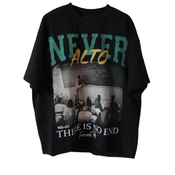 NEVER ALTO TEE - BLACK