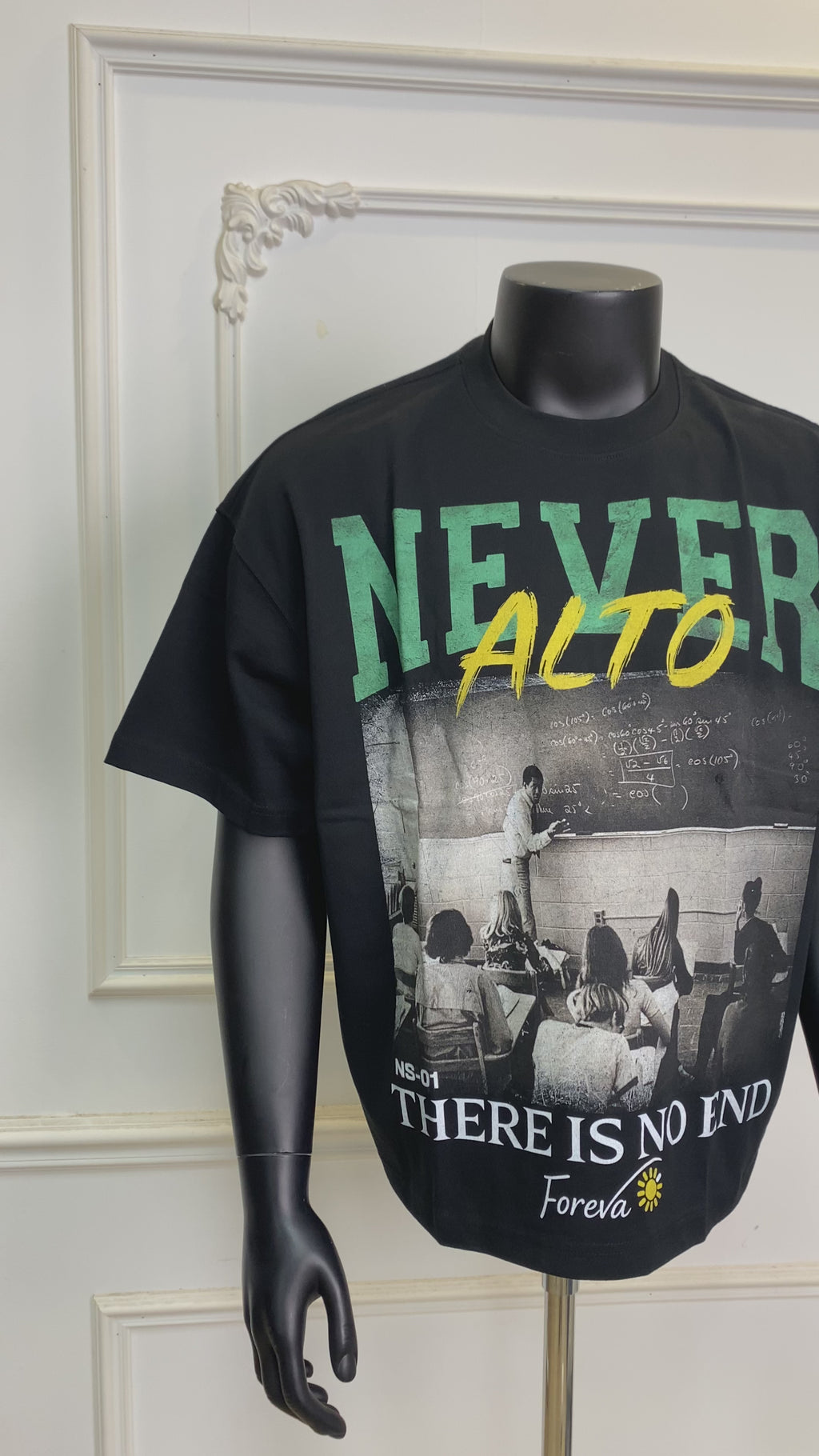 NEVER ALTO TEE - BLACK