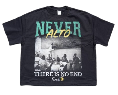 NEVER ALTO TEE - BLACK